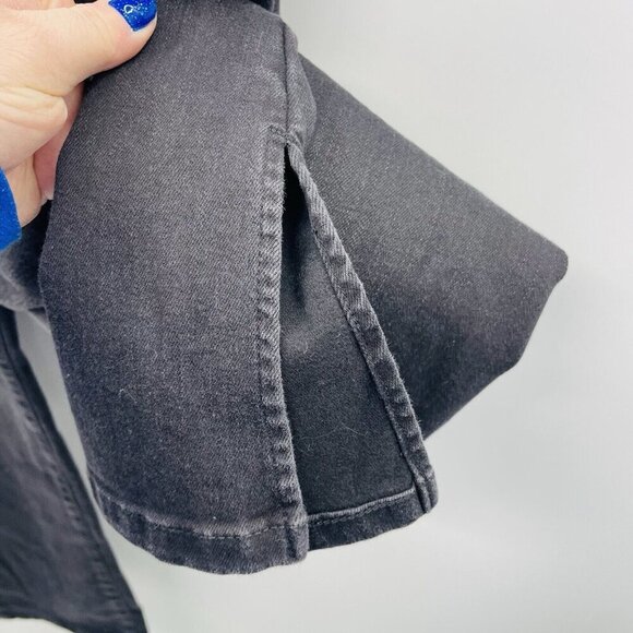 INC International Concepts Womens 2/26 High-Rise Rhinestone-Studded Flare Jeans - Picture 6 of 12